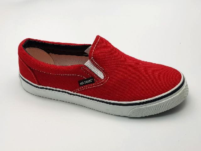 รองเท้าผ้าใบแบบสวม-v5-สีแดง-ไซส์-38-43