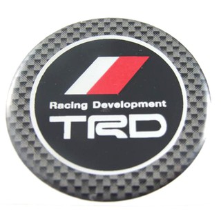 สติกเกอร์ติดดุมล้อ Trd Racing Develpment ขนาด 50mm. 1 ชุดมี 4 ชิ้น