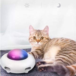 ของเล่นแมว ของเล่นแมวอัตโนมัติ ขนนก UFO