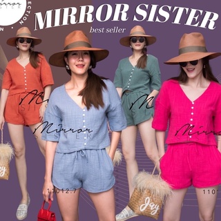 Code : 11012.7 ชุดเซทน่ารัก ชุดไปเที่ยว ชุดเดินเล่น งานป้าย Mirrorsister