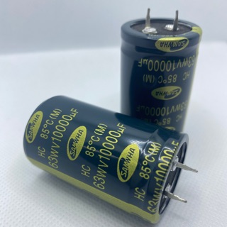 สินค้า Capacitor 10000uF / 50-63V. ยี่ห้อ Samwha ของแท้ จำนวน1ตัว