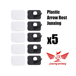 [มือขวา RH] 5x ธนู Plastic Archery Arrow Rest for Recurve Bow Junxing Code:JX817 Color: BLACK