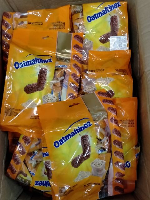 พร้อมส่ง-2-รส-ข้าวโอ๊ตอัดแท่ง-oatmaltinez-ขนาด-200-กรัม