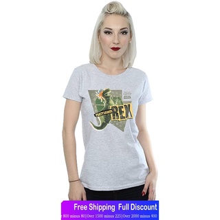 ดิสนีย์เสื้อยืดลำลอง Disney Womens Toy Story Partysaurus Rex T-Shirt Disney T-shirtd!J