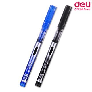 Deli Q300 Roller Pen ปากกาเจล แพ็ค 1 แท่ง ขนาดเส้น 0.5mm มีหมึก 2 สีให้เลือก(น้ำเงิน/ดำ) หมึกคุณภาพดี ปากกา ปากการาคาถูก