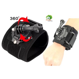 360 Degree Rotating Wrist Mount with Wrist Strap and Screw for GoPro SJCam YI 360องศาหมุนข้อมือเมากับสายรัดข้อมือและสกรู