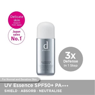 สูตรใหม่ล่าสุด d Program Allerdefense Essence SPF50+ /PA+++40 ml ดี โปรแกรม จาก ชิเซโด้