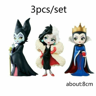 ของเล่นฟิกเกอร์ Game Q Posket Petit Maleficent 3 Villains ขนาด 8-9 ซม. พร้อมกล่อง