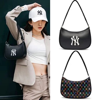 📢พร้อมส่ง 🌈ของแท้💯% MLB  กระเป๋าสพายข้าง Nylon Hobo Bag NEW YORK YANKEES