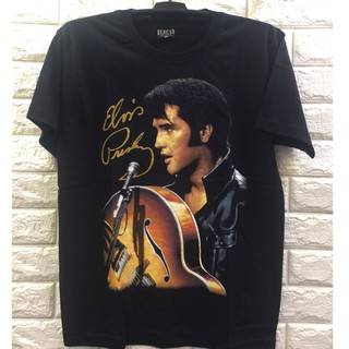 2021 เสื้อยืดแขนสั้น elvis presley สีดําสําหรับผู้ชาย