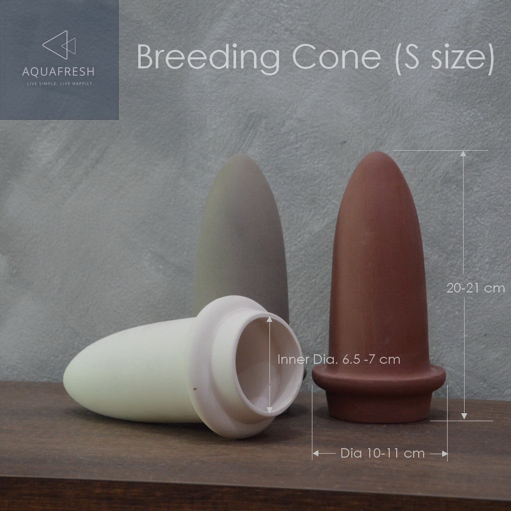 breeding-cone-discus-cone-s-size-โคน-โดมเซรามิค-สำหรับเพาะปลาปอมปาดัวร์หรือปลาเทวดา