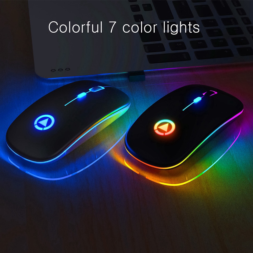 ภาพสินค้าเมาส์เกมมิ่งไร้สายแบบชาร์จไฟ led จากร้าน celetech.th บน Shopee ภาพที่ 4