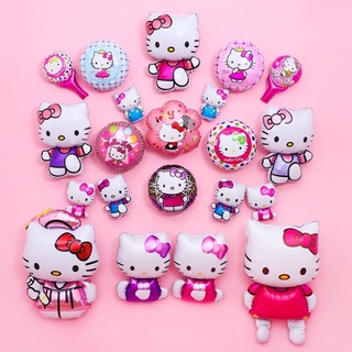 ลูกโป่งฟอยล์ รูปแมว hello Kitty สําหรับตกแต่งปาร์ตี้วันเกิดเด็ก