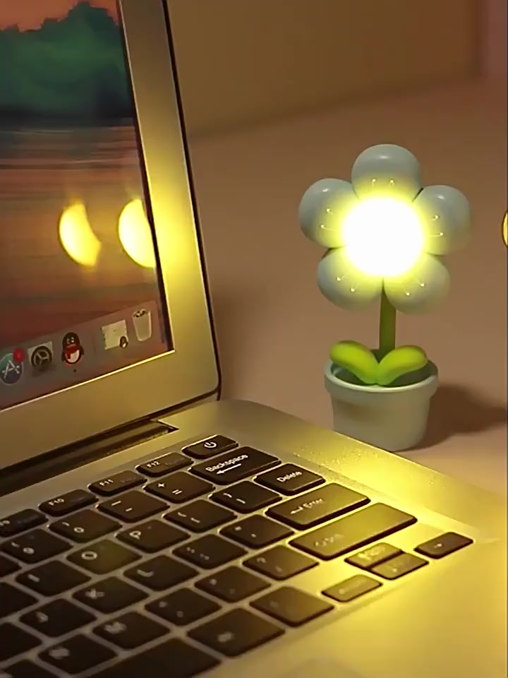 ดอกไม้ขนาดเล็ก-mini-night-light-เดสก์ท็อปตกแต่งโคมไฟตั้งโต๊ะขนาดเล็ก-creative-ห้องนอน-soft-light-โคมไฟข้างเตียงสาวน่ารักของขวัญ-bri
