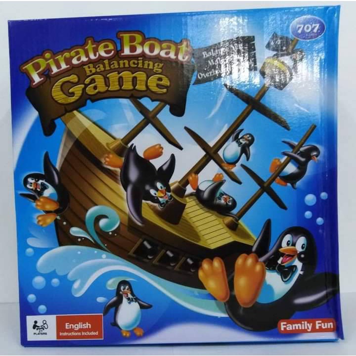 เรือแพนกวิน-ของเล่น-ของแท้-เกมส์นกแพนกวินตกเรือโจรสลัด-เกมส์นกเพนกวิน-pirate-boat