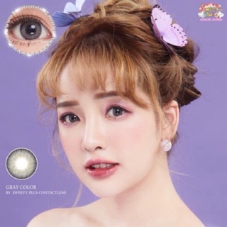 Lucia Gray บิ๊กอาย สีเทา เทา 🦋 Sweety+ ค่าอมน้ำ38% Contact Lens Bigeyes คอนแทคเลนส์ ค่าสายตา สายตาสั้น สายตาปกติ แฟชั่น