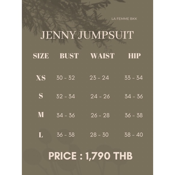 ภาพสินค้าLa femme bkk รุ่น Jenny Jumpsuit จั้มสูท จากร้าน la_femme_bkk บน Shopee ภาพที่ 5