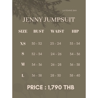 ภาพขนาดย่อของภาพหน้าปกสินค้าLa femme bkk รุ่น Jenny Jumpsuit จั้มสูท จากร้าน la_femme_bkk บน Shopee ภาพที่ 5