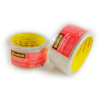 Scotch® 3M(#3609) เทปติดกล่อง ปิดกล่อง เทป OPP แกนใหญ่ 3" 48mm (Packaging Tape) เทปใส น้ำตาล สีชา ‼เหนียว ติดแน่นกว่า‼