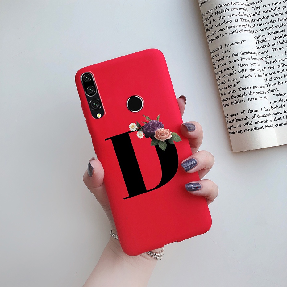 เคส-huawei-y9-prime-2019-stk-lx3-l22-l21-ตัวอักษรโมโนแกรม-ดอกไม้-กันกระแทก-ซิลิโคน-เคสโทรศัพท์-เคสนิ่ม