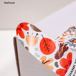 【Awheat】สติกเกอร์ฉลาก Thank You For Your Order สําหรับติดตกแต่ง 100 ชิ้น