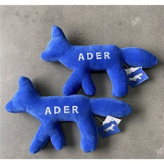 Ader x kitsune กระเป๋าสะพายไหล่ ลายการ์ตูนสุนัขจิ้งจอก สีฟ้า