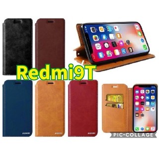 (พร้อมส่งในไทย)Redmi Note10 4G/5G/Note10S/Mi11Lite/Redmi Note10Pro/Redmi9Tเคสฝา​พับ​ใส่​บัตร​+พร้อม​ล็อค​แม่เหล็ก​ด้วย​