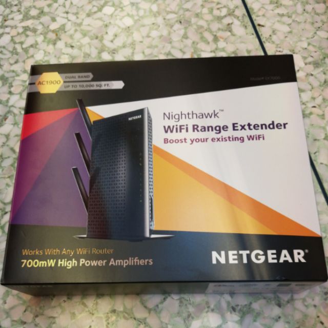 Netgear EX7000 AC1900 WiFi Range Extender ครอบคลุม WiFi 10,000 ตารางฟุต