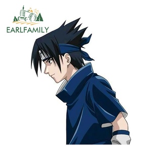 Earlfamily สติกเกอร์ ลายการ์ตูนนารูโตะ Itachi กันน้ํา กันรอยขีดข่วน 13 ซม. x 10.2 ซม. สําหรับติดตกแต่งหน้าต่างรถยนต์