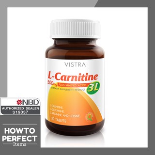 สินค้า VISTRA L Carnitine 500mg plus 3L L-Carnitine LCarnitine