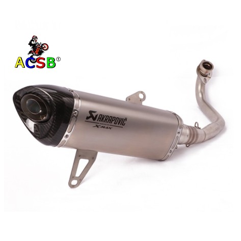 คอท่อเลส-พร้อมปลายท่อ-akrapovic-xmax300