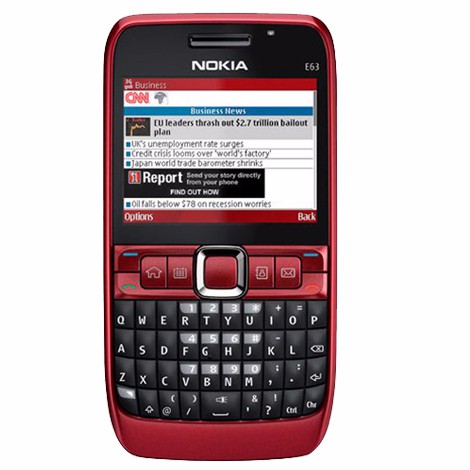 โทรศัพท์มือถือโนเกียปุ่มกด-nokia-e63-สีแดง-3g-4g-รุ่นใหม่-2020