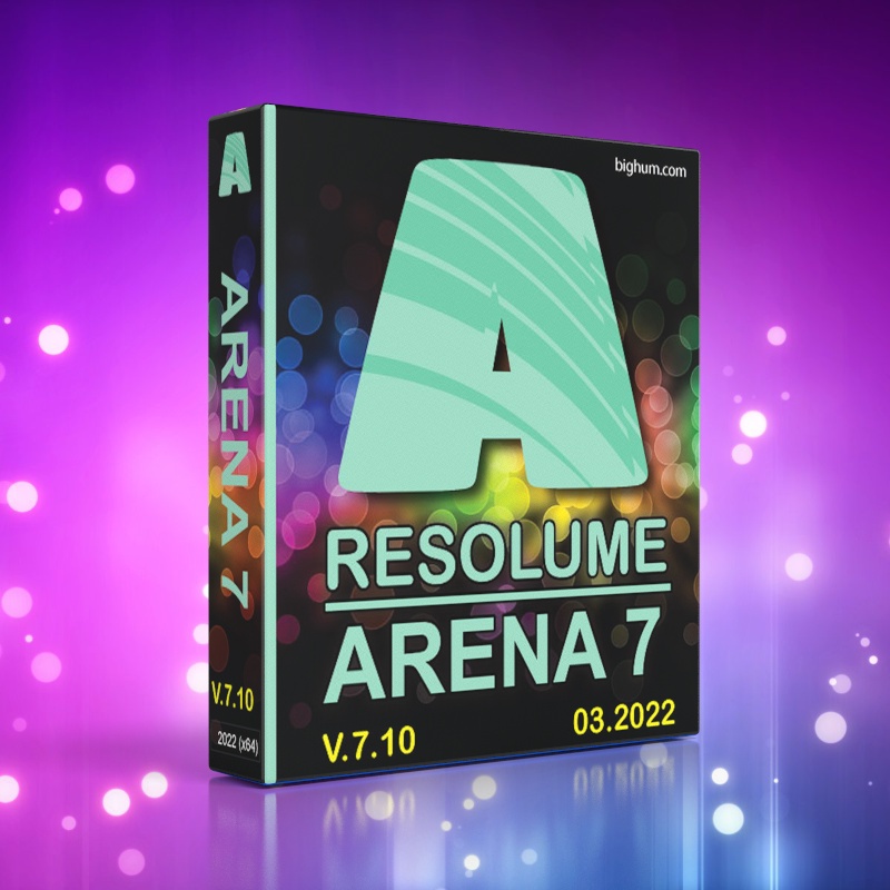 ภาพหน้าปกสินค้าResolume Arena v7.10.0 โปรแกรมlสำหรับ VJ DJ เล่นวิดีโอ ควบคุมเอฟเฟคภาพ และ เสียง
