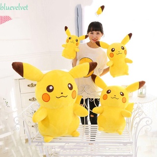 Bluevelvet ตุ๊กตาโปเกม่อน ปิกาจู แบบนิ่ม ขนาดใหญ่ 35 45 65 ซม. คุณภาพสูง ของขวัญวันเกิด สําหรับเด็ก
