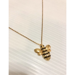 สร้อยคอKate Spade Gold Plated Picnic Pave Bee Pendant Necklace O0ru2802