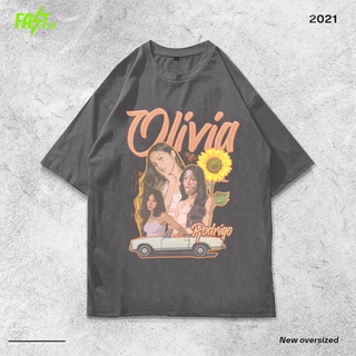 เสื้อยืด โอเวอร์ไซซ์ ลาย Olivia Rodrigo สไตล์วินเทจ