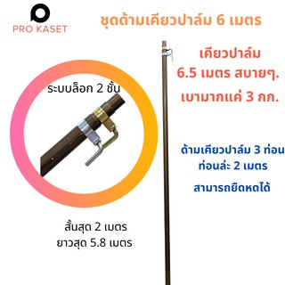 ภาพขนาดย่อของภาพหน้าปกสินค้าชุดด้ามเคียวตัดปาล์ม 3 ชั้น ยาวรวม 6 เมตร อลูมิเนียมอัลลอยหนา 1.6 มม. จากร้าน dd_protool บน Shopee