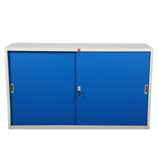File cabinet CABINET STEEL KSS-150-RG BLUE Office furniture Home &amp; Furniture ตู้เอกสาร ตู้เหล็กบานเลื่อนทึบ KSS-150-RG ส
