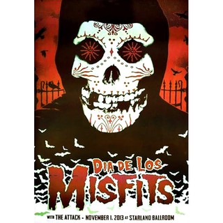 โปสเตอร์ Misfits มิสฟิตส์ วง ดนตรี พังก์ ร็อก อเมริกัน รูป ภาพ ติดผนัง สวยๆ poster 34.5x23.5นิ้ว(88x60ซม.โดยประมาณ)