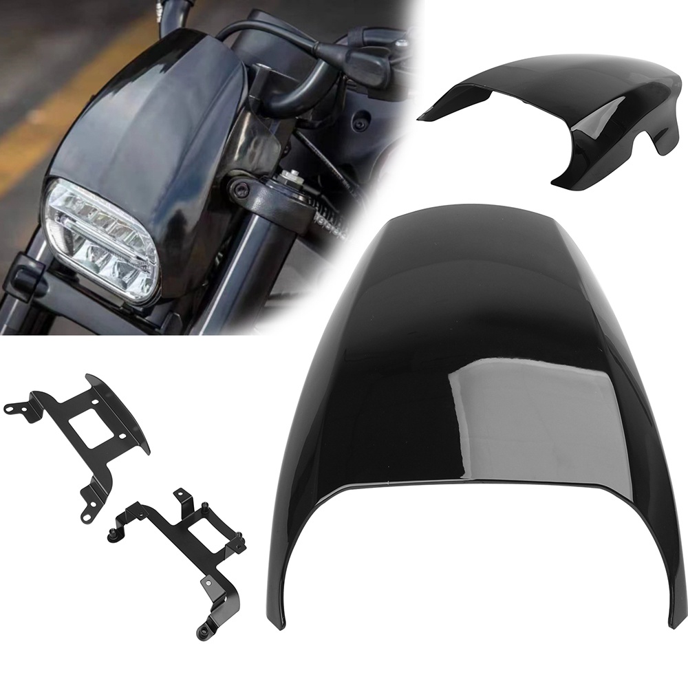 Motorcycle Head light Mask Headlight Fairing Front Cowl Fork Mount K