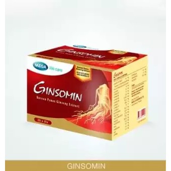 ภาพสินค้าMEGA We Care Ginsomin แผง8เม็ด x 20แผง จินโซมิน โสมเกาหลีสกัดเข้มข้น บำรุงร่างกาย จากร้าน nongrx บน Shopee ภาพที่ 1