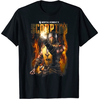 มอร์ทัลคอมแบต Mortal Kombat X Scorpion T-Shirt T Shirts แขนสั้น เสื้อยืด เกรดพรีเมี่ยม ใส่สบาย ใส่ได้ทั้งหญิง ชาย เสื้อย