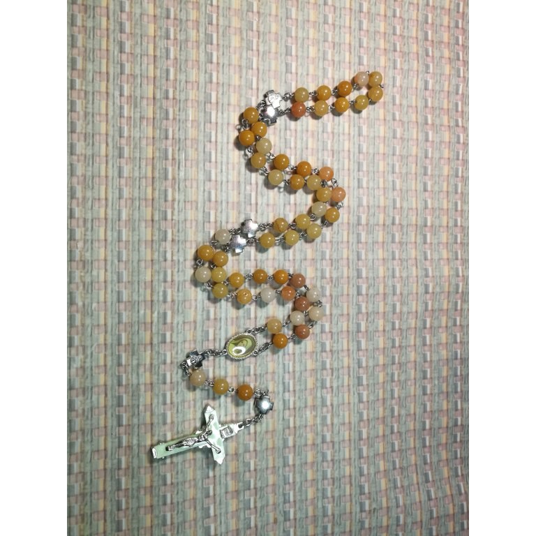 1-สายประคำ-คาทอลิก-หยกน้ำผึ้ง-8-มม-กางเขนเรืองแสง-honey-jade-catholic-rosary-8-mm-illuminated-cross