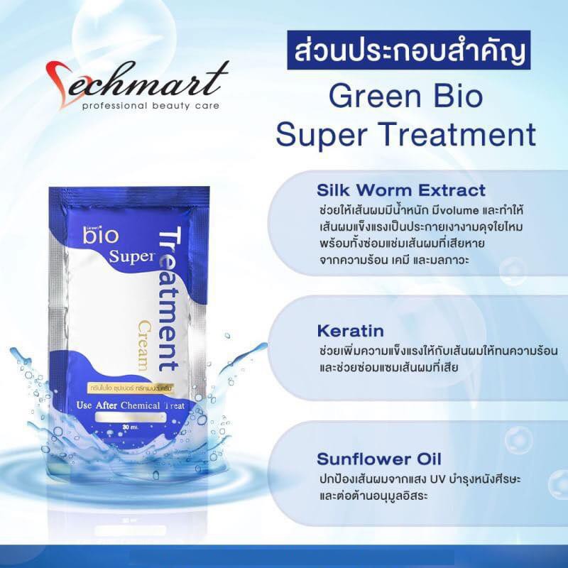 green-bio-super-treatment-1กล่อง-24ซอง-กรีน-ไบโอ-ซุปเปอร์-ทรีทเมนต์-ฟื้นฟูผมเสียเร่งด่วน-หลังการยืด-ดัด-ทำสี-ใน5นาที