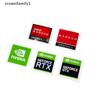 [crownfamily1] สติกเกอร์ฉลากการ์ดจอ AMD NVIDIA RTX GTX สําหรับแล็ปท็อป
