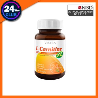 l carnitine vistra ราคา Vistra L-Carnitine 500mg Plus 3L (30 เม็ด) ราคาพิเศษ