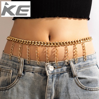 Simple waist punk thick chain heavy metal tassel waist chain for girls for women low price