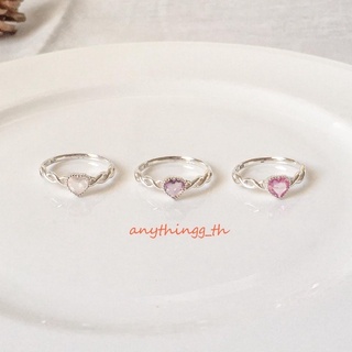 anythingg_th| แหวนหัวใจ น่ารักมากกพร้อมกล่องไม่บวกเพิ่ม🌷💖พลอยสีฟ้ามาใหม่💍