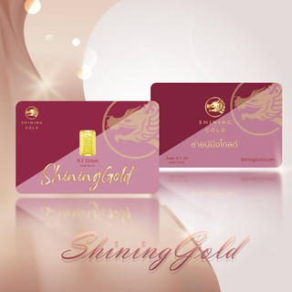 ภาพขนาดย่อของภาพหน้าปกสินค้าSHINING GOLD แผ่นทอง ทองแท่ง 96.5% น้ำหนัก 0.1 กรัม จากร้าน shininggoldjewelry บน Shopee ภาพที่ 3