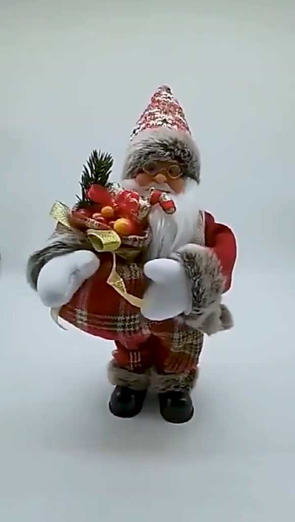 ตุ๊กตาซานตาคลอสสโนว์แมน-ผ้าฝ้าย-เขย่าได้-พร็อพสําหรับตกแต่งปาร์ตี้คริสต์มาส